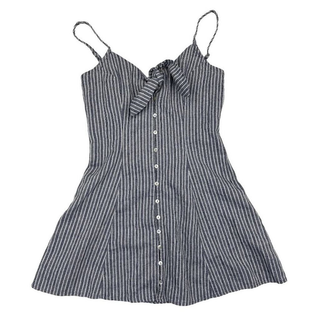Some Days Lovin - Stepping Out Striped Mini Dress in Blue & White
